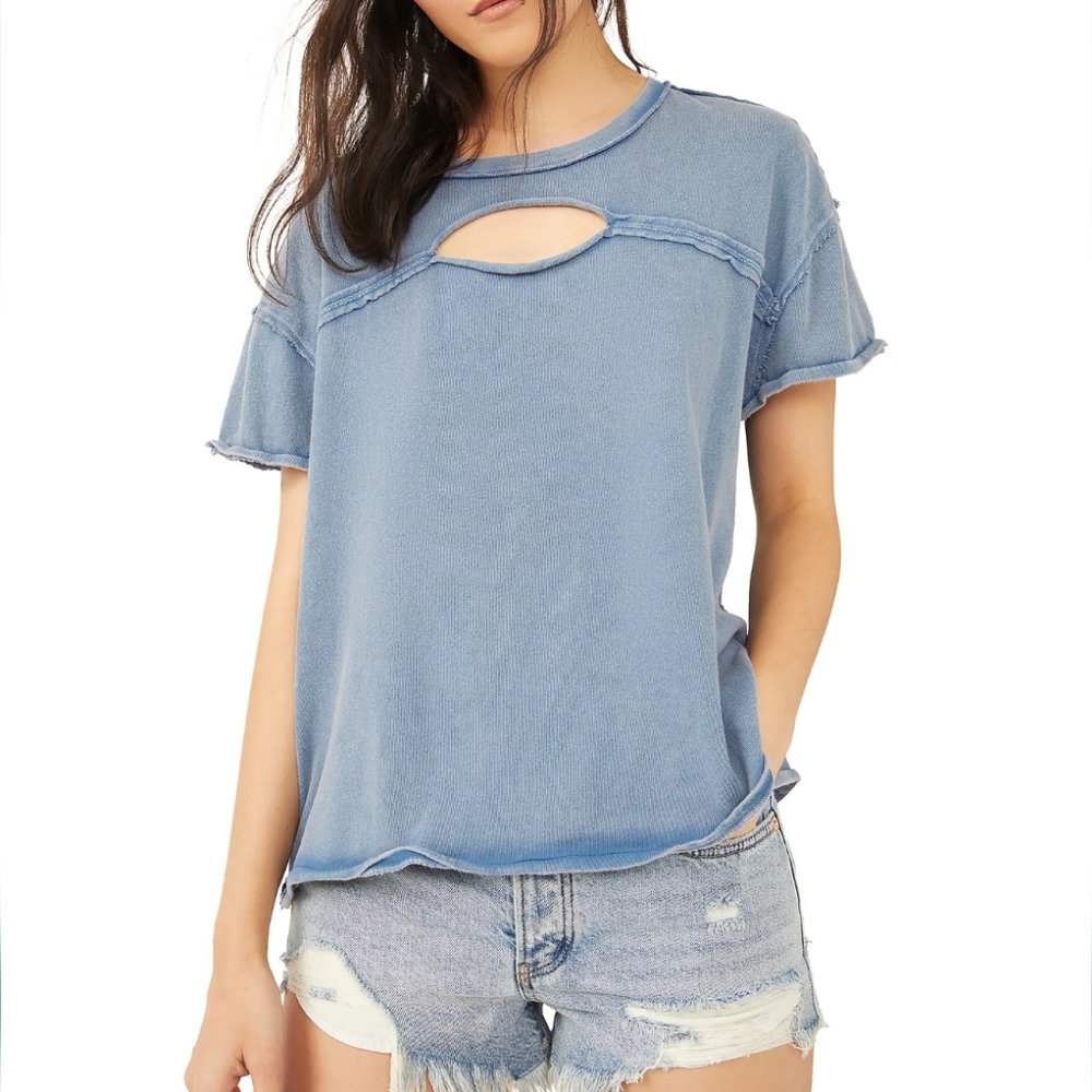 We The Free Cut Out T-Shirt Size S
